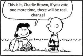 lucy charlie brown voting
